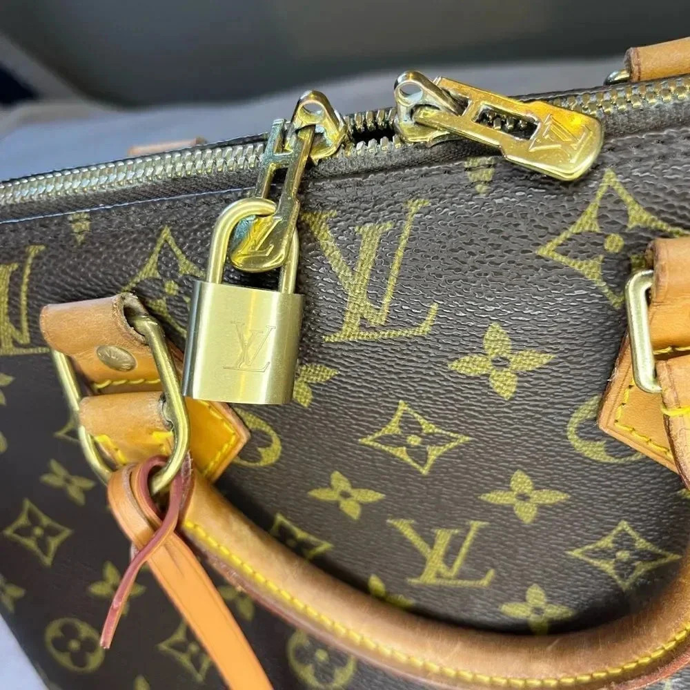 Louis Vuitton Alma PM Monogram Canvas Satchel Bag Vintage France Gifts For Her - Picture 5 of 15